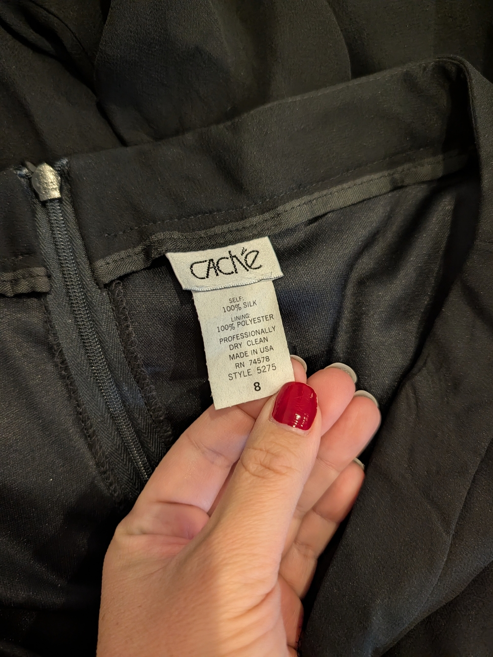 Cache Black Wrap Silk Chiffon Pants with Tie Waist - Picture 6 of 6